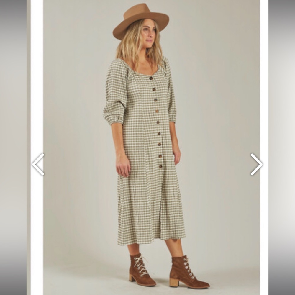 Rylee and Cru Lily dress in gingham